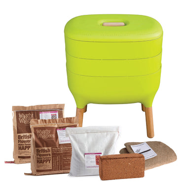 Urbalive Lime Worm Farm + Starter Kit + Worms