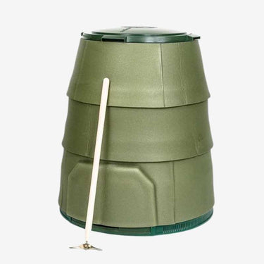 Green Johanna 330 Litre Compost Bin with Winter Jacket | Studio Shot