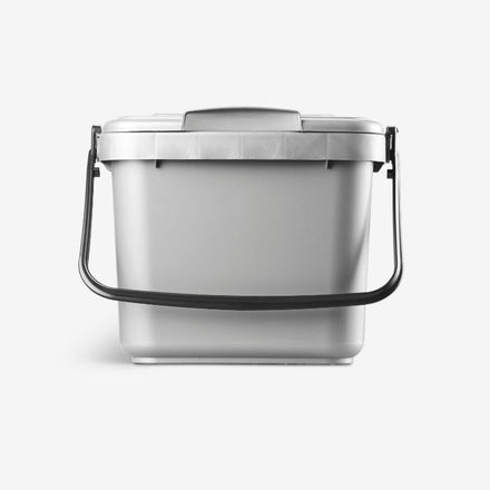 Straight 5 Litre Silver Kitchen Caddy | Studio Shot