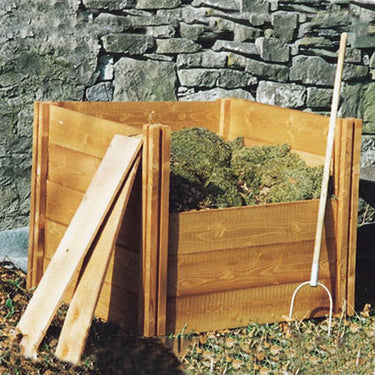 Wooden 905 Litre Compost Bin Extension Module | In Situ Shot