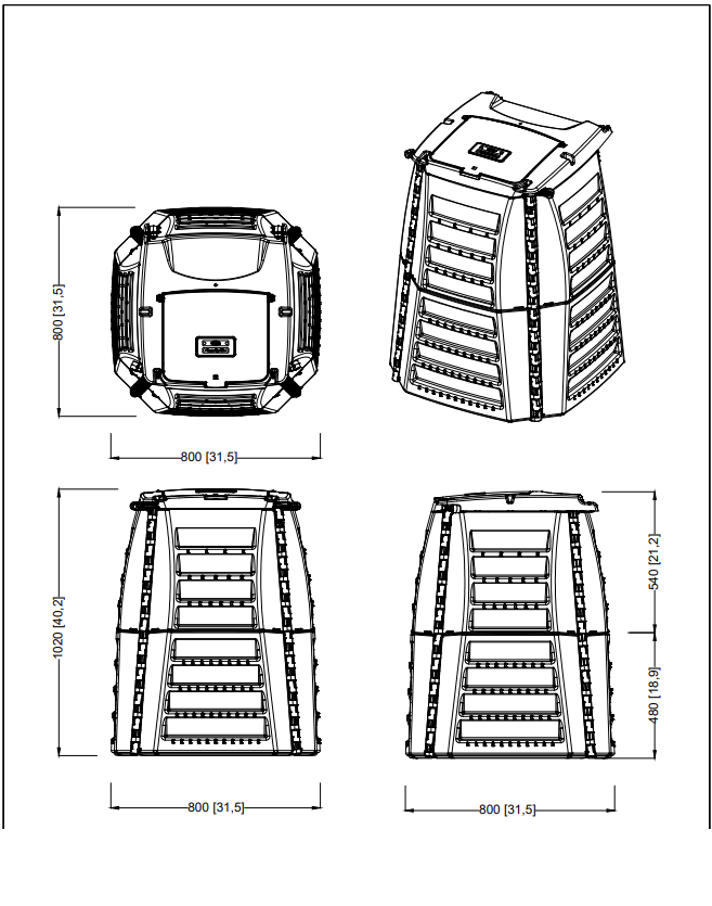 Graf Thermo-Star 400 Litre Compost Bin