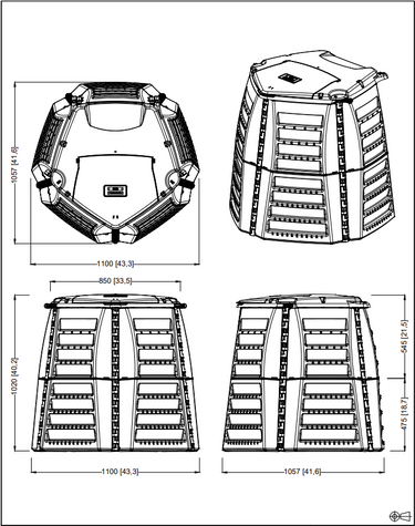Graf Thermo-Star 600 Litre Compost Bin