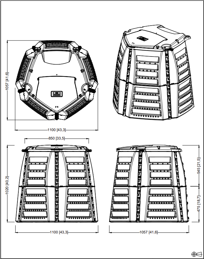 Graf Thermo-Star 600 Litre Compost Bin