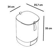 Plastia Twin Pack Bokashi Bin with 1kg Bokashi