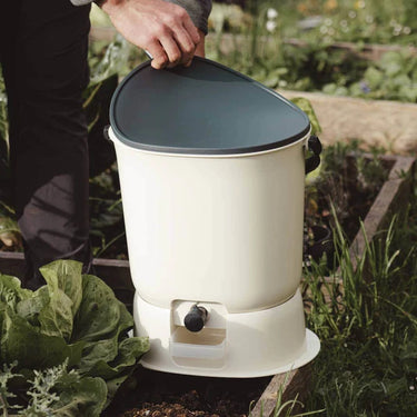 Organko Twin Pack Bokashi Bin Cream with 1kg Bokashi