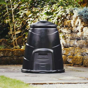 220 Litre Blackwall Compost Converter in Black | In Situ Shot